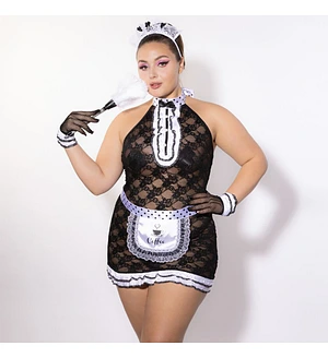 Еротичний костюм покоївки JSY P61107 Plus Size