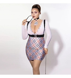 Еротичний костюм вчительки JSY P61126 Plus Size