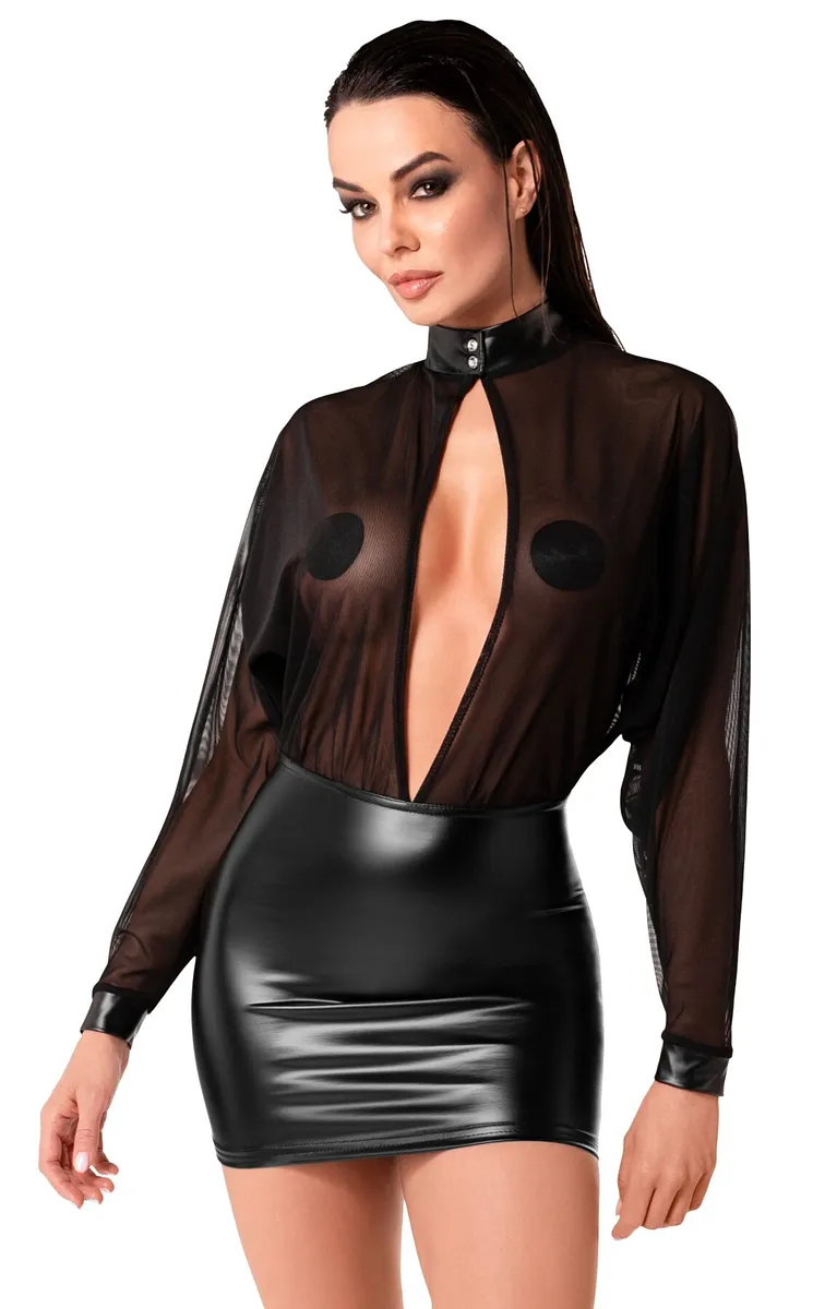 Сукня Noir Handmade F348 Powerwetlook and tulle dress