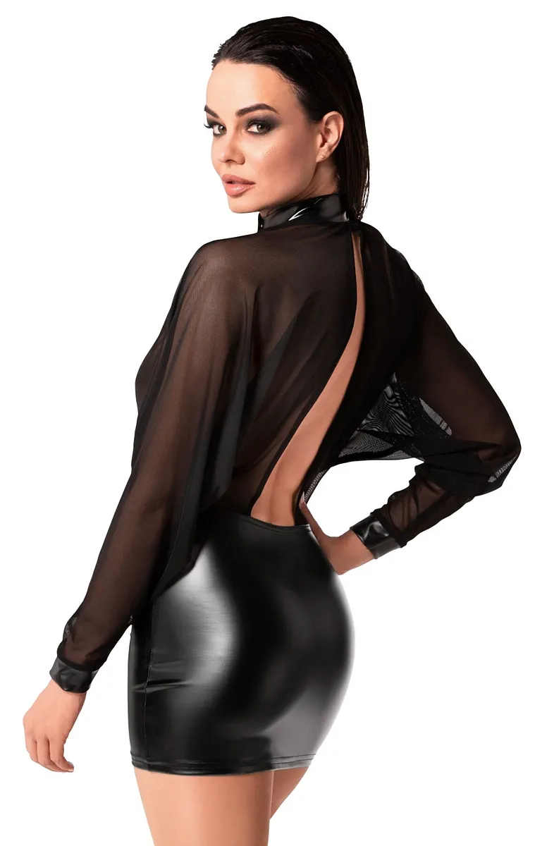Сукня Noir Handmade F348 Powerwetlook and tulle dress