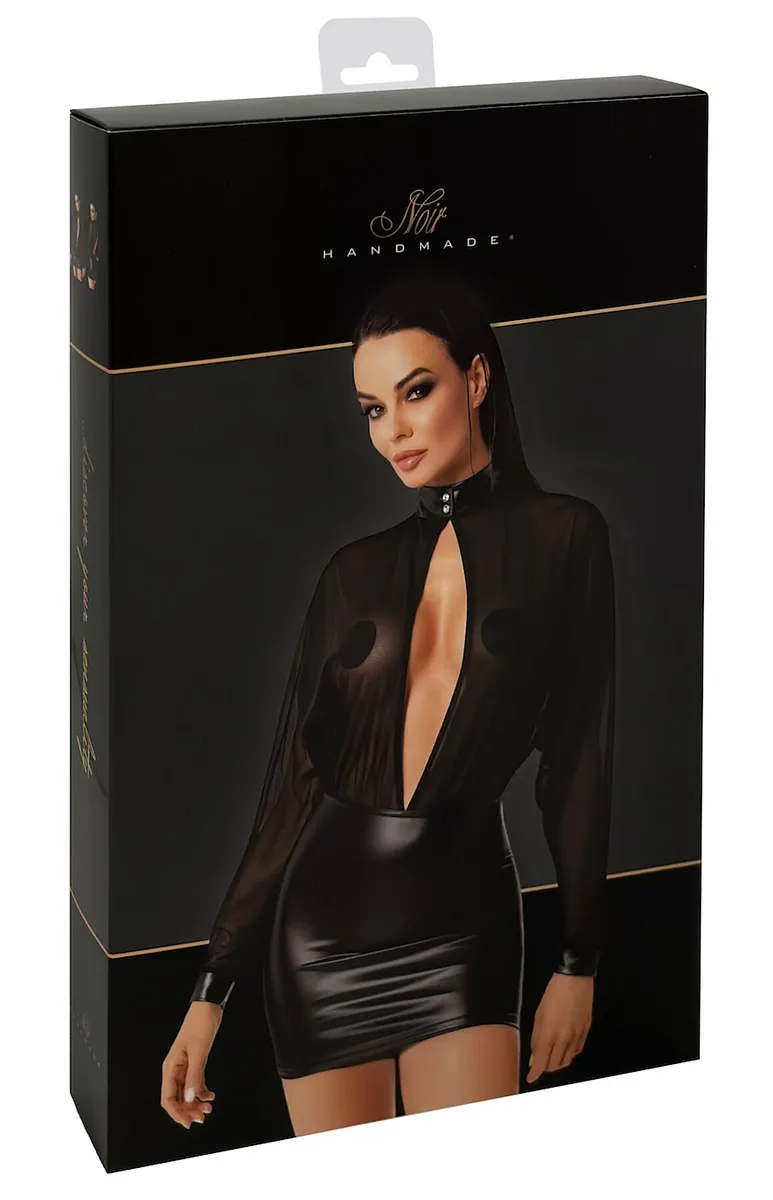 Сукня Noir Handmade F348 Powerwetlook and tulle dress