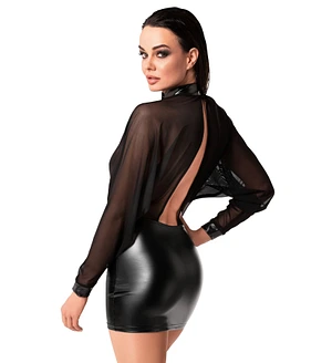 Сукня Noir Handmade F348 Powerwetlook and tulle dress