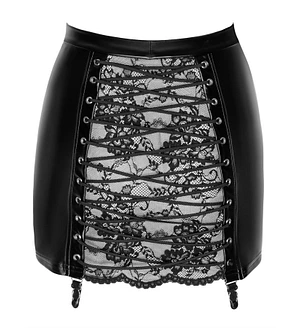 Спідниця Noir Handmade F341 Powerwetlook and lace skirt