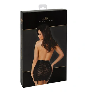 Спідниця Noir Handmade F341 Powerwetlook and lace skirt