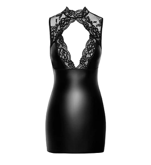 Сукня Noir Handmade F343 Powerwetlook and lace mini skirt