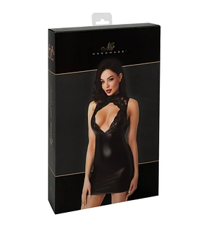 Сукня Noir Handmade F343 Powerwetlook and lace mini skirt