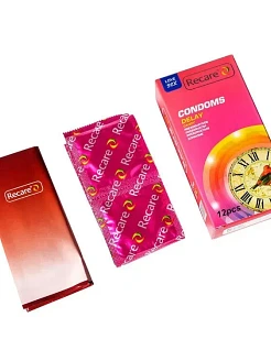 Презервативи Recare Delay Candy Condoms 12 шт, пролонгувальний ефект, цукерковий аромат