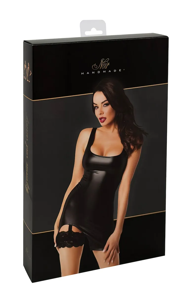 Сукня Noir Handmade F344 Powerwetlook dress with garter