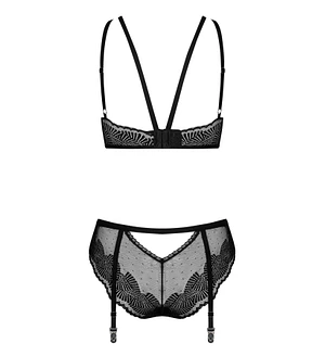 Комплект Obsessive Allastia 2-pcs set , регульовані бретелі, багаторівнева застібка