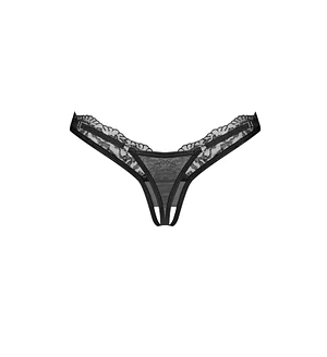 Трусики-стрінги з мереживом Obsessive Arrowel crotchless thong