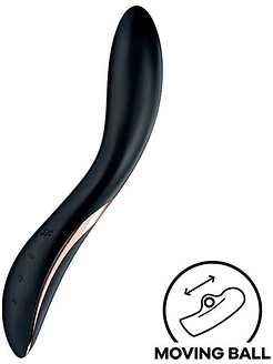 Вібратор із перлинною стимуляцією точки G Satisfyer Rrrolling Explosion Black