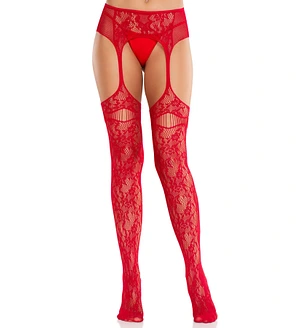 Колготки Leg Avenue Net Stockings with Attached Garter Belt One Size