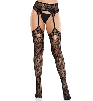 Колготки Leg Avenue Net Stockings with Attached Garter Belt One Size
