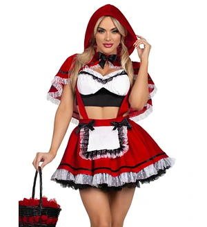 Костюм Червоної Шапочки Leg Avenue Flirty Miss Red Top and Skirt XS