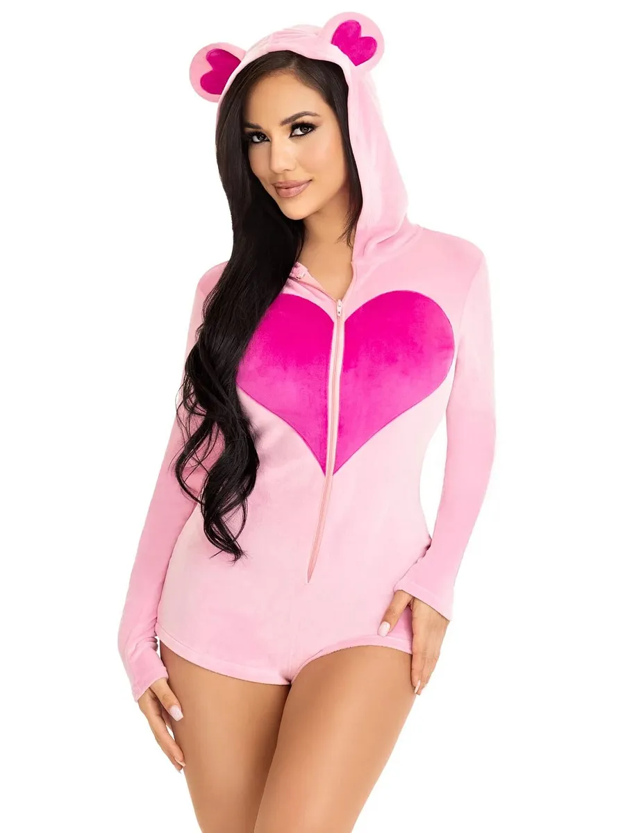 Комбінезон «Солодкий ведмедик» Leg Avenue Sweetheart Bear Velvet Romper