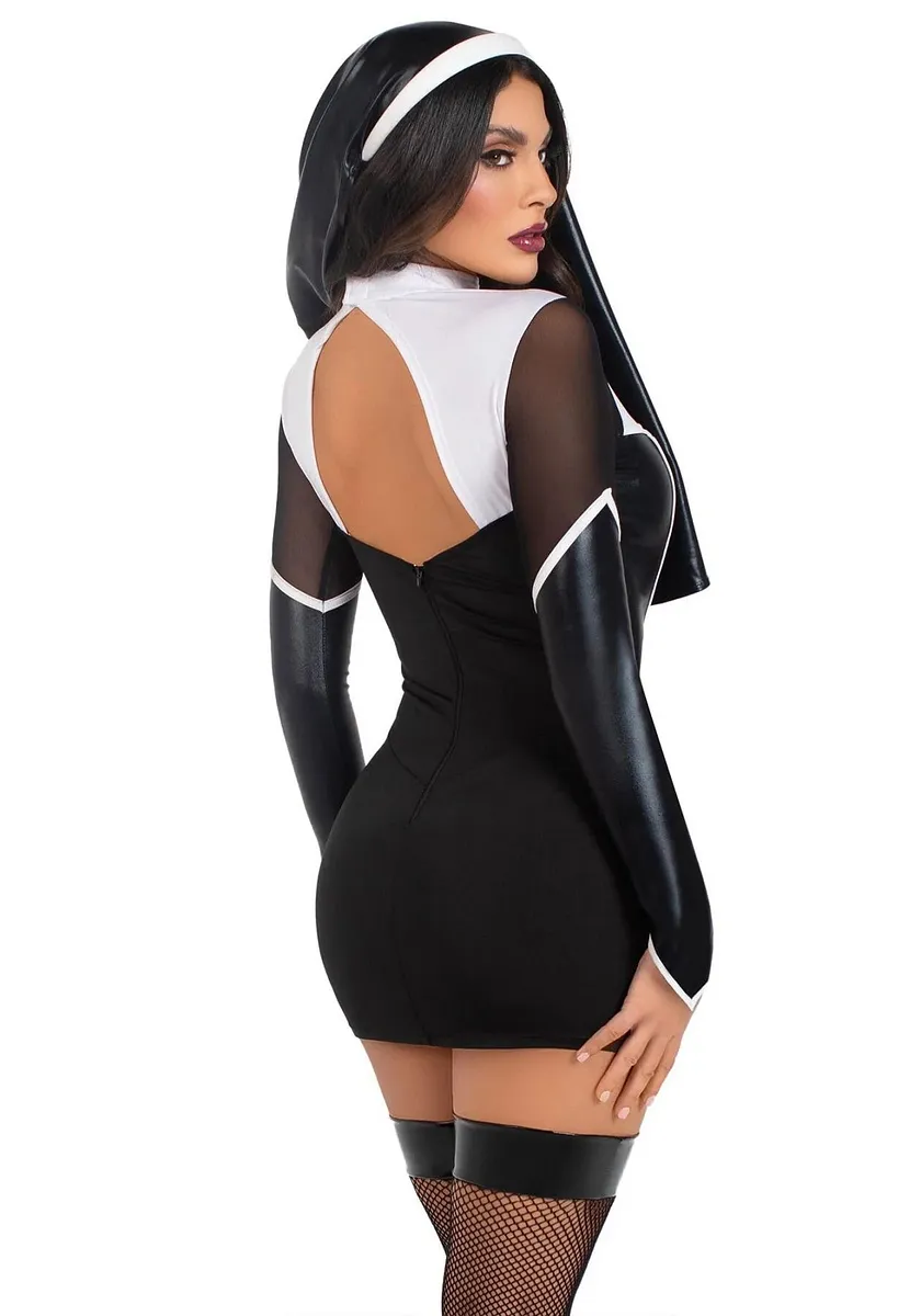 Костюм черниці Leg Avenue Holy Hottie Dress
