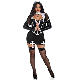 Костюм черниці Leg Avenue Holy Hottie Dress