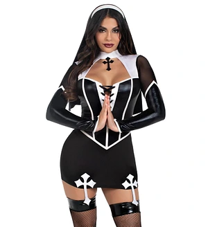 Костюм черниці Leg Avenue Holy Hottie Dress