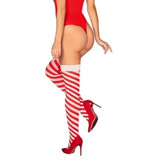 Панчохи Obsessive Kissmas stockings