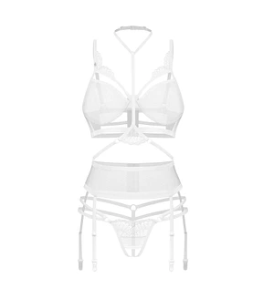 Комплект Obsessive Premisis 3-pcs crotchless set 2XL/3X