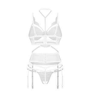 Комплект Obsessive Premisis 3-pcs crotchless set 2XL/3X