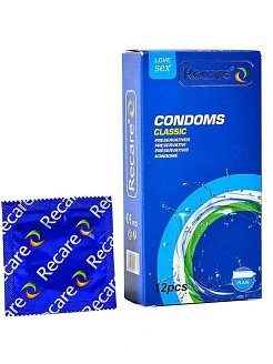 Презервативи Recare Classic Condoms 12 шт, класичні
