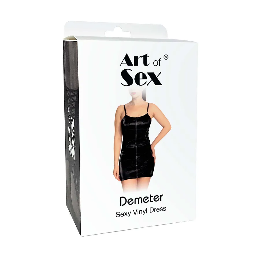 Лакована сукня Art of Sex - Demeter, колір чорний