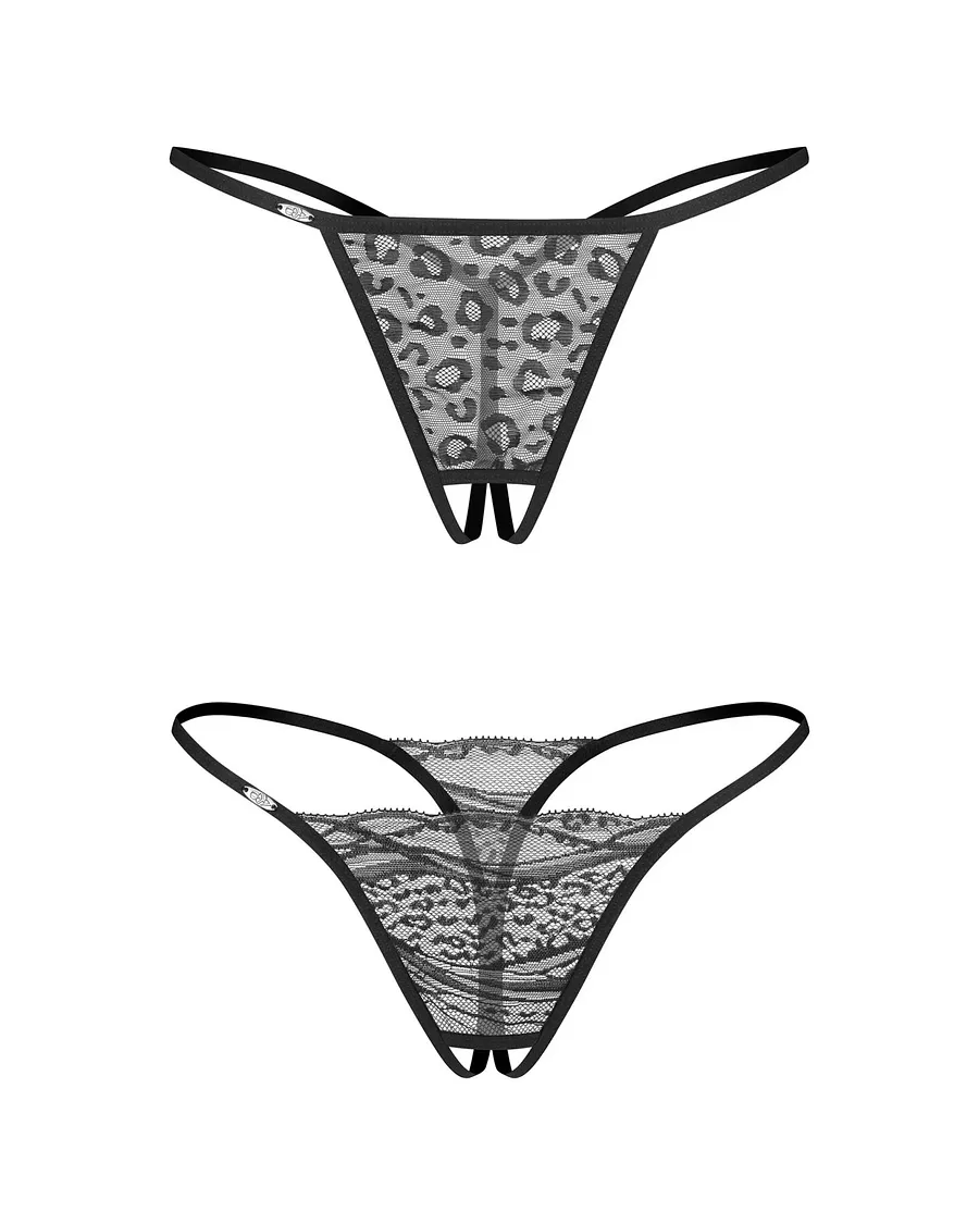 Набір трусиків з доступом Obsessive Bianca 2-pack crotchless thong