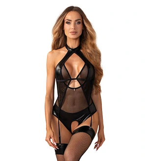 Боді Obsessive Dominna crotchless teddy