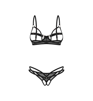 Комплект Obsessive Euridia 2-pcs crotchless set
