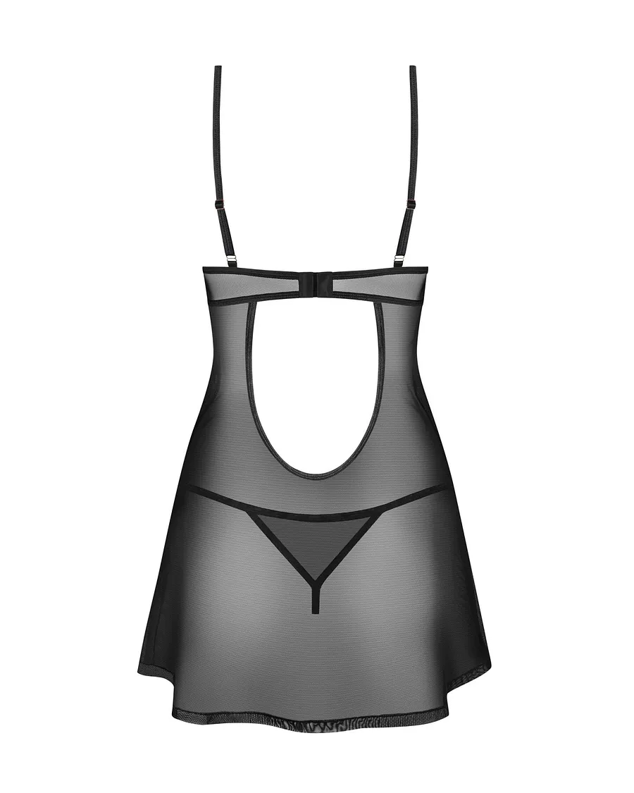Сорочка Obsessive Euridia chemise & tanga