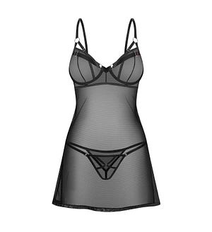 Сорочка Obsessive Euridia chemise & tanga