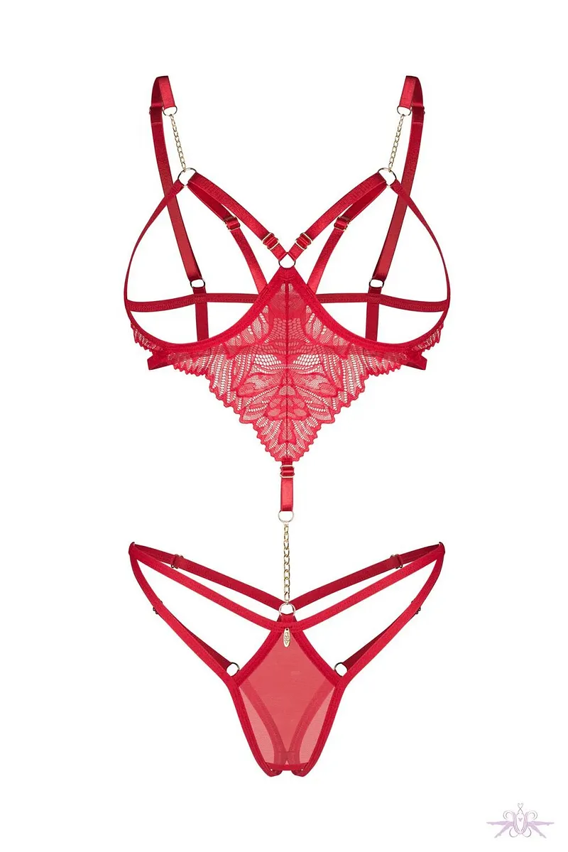 Боді Obsessive Matildea crotchless teddy