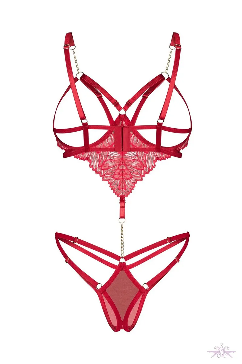 Боді Obsessive Matildea crotchless teddy