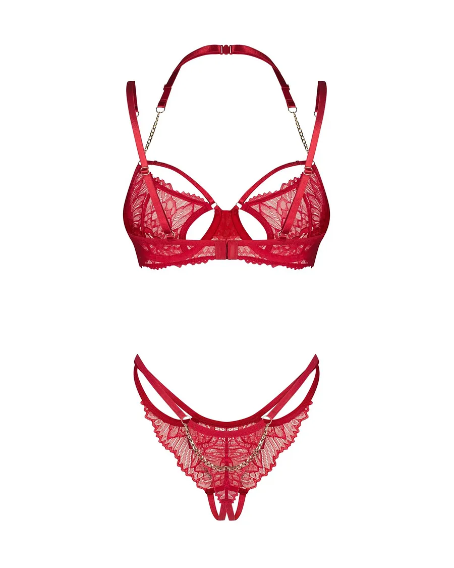Комплект Obsessive Matildea 2-pcs crotchless set