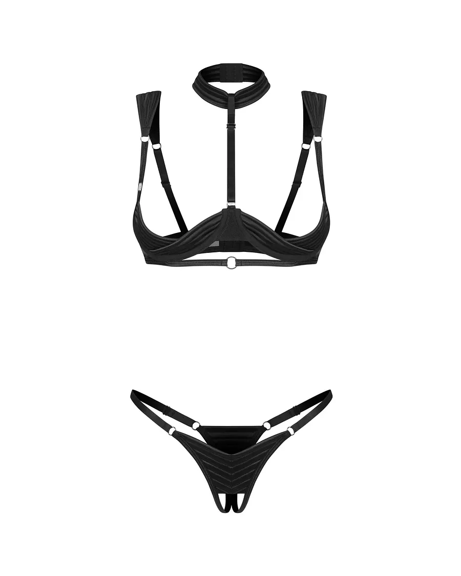 Комплект Obsessive Roccele 2-pcs crotchless set