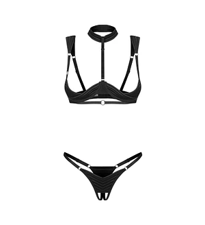 Комплект Obsessive Roccele 2-pcs crotchless set