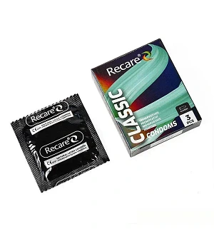 Презервативи Holographic Recare Classic Condoms 3 шт, класичні
