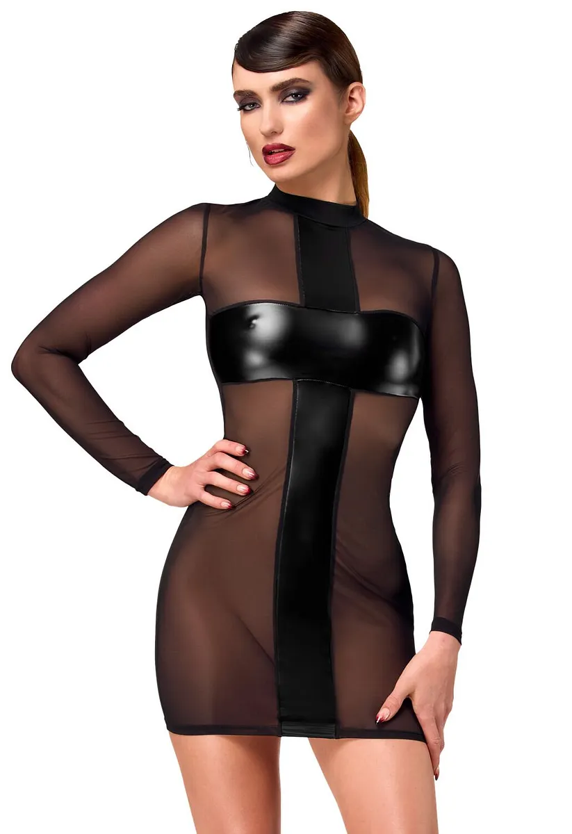 Сукня Noir Handmade F369 Crossfire Mesh & Wetlook Mini dress