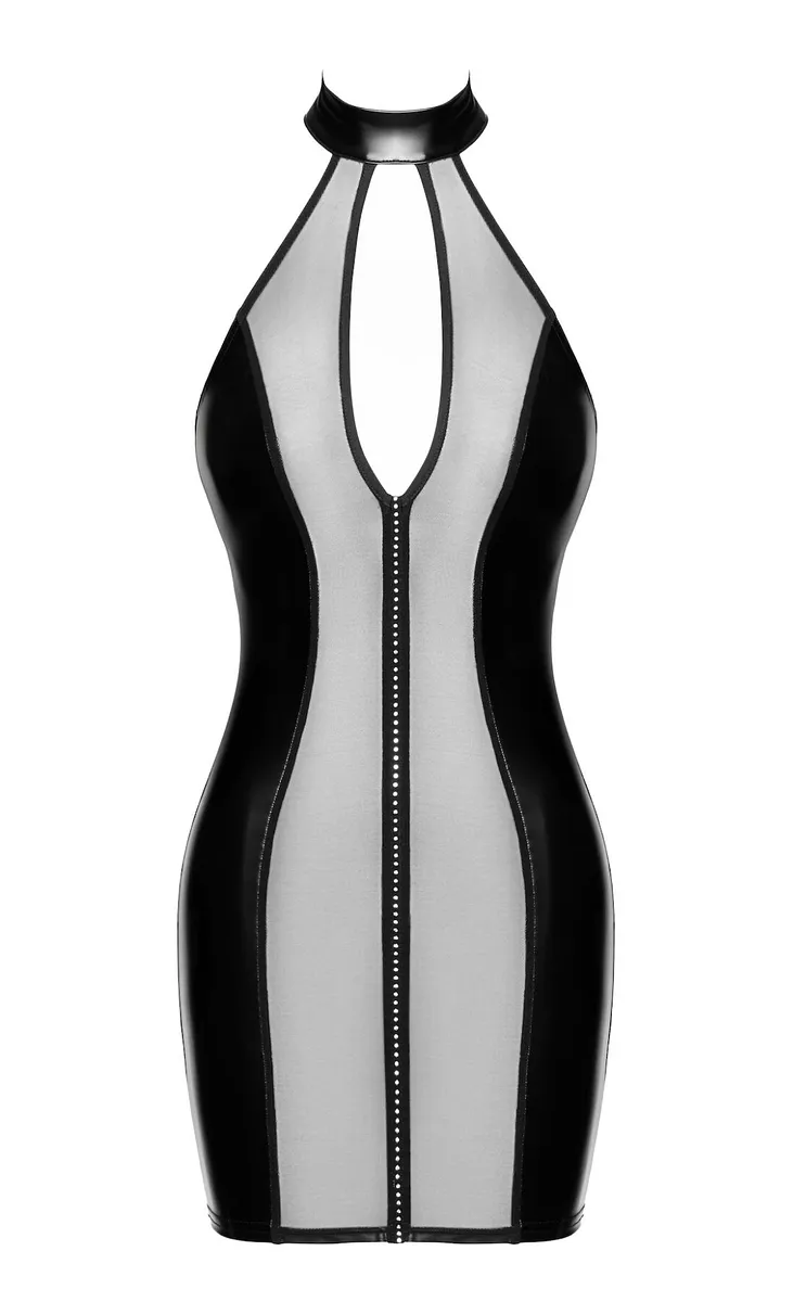 Сукня Noir Handmade F370 Luxuria Crystal Sheer Mini Dress