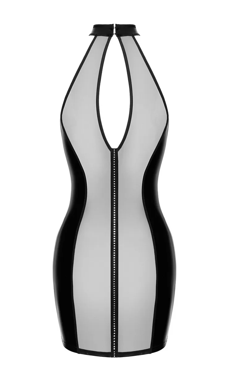 Сукня Noir Handmade F370 Luxuria Crystal Sheer Mini Dress