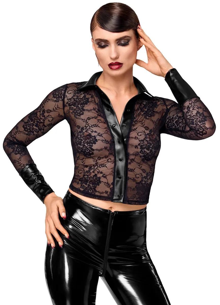 Блуза Noir Handmade F377 Noirelle Lace Button-up Shirt