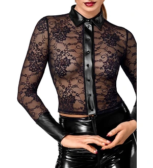 Блуза Noir Handmade F377 Noirelle Lace Button-up Shirt
