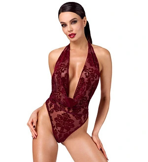 Боді Noir Handmade F386 Kink Royal cascade bodysuit