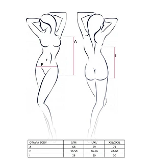 Боді монокіні з глибоким декольте Passion OTAVIA BODY