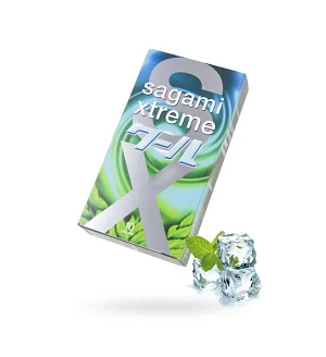 Латексні презервативи Sagami Xtreme Mint з ароматом м’яти