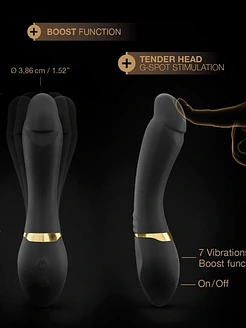 Вібратор Dorcel Tender Spot з гнучким стовбуром і м'яким кінчиком, з турборежимом