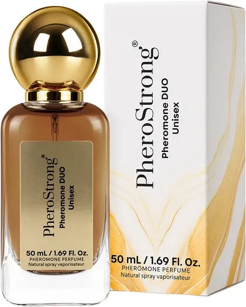 Парфуми унісекс з феромонами PheroStrong Pheromone Duo з нотами уду, ванілі та бергамоту, 50 мл