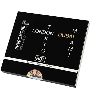 Набір парфумів з феромонами для чоловіків HOT LMTD Pheromone Perfume Men, 4×5 мл
