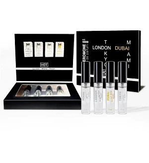 Набір парфумів з феромонами для чоловіків HOT LMTD Pheromone Perfume Men, 4×5 мл